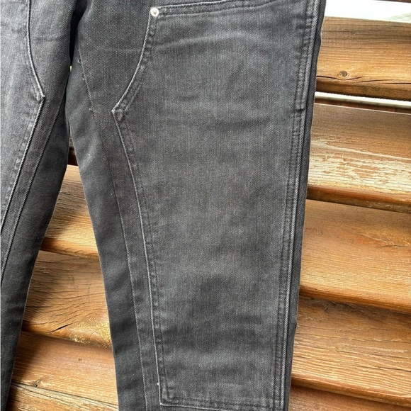 Ask Yurself Black Phrase Flare Carpenter Denim Men's Jeans 30 X 32 - Picture 4 of 15